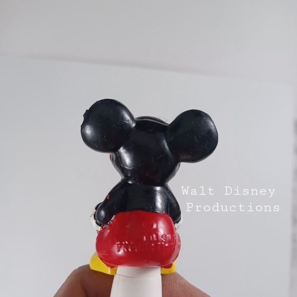 Vintage Toy Walt Disney MICKEY MOUSE Pop Up Rubber Plastic Made in Hong Kong - Picture 2 of 10